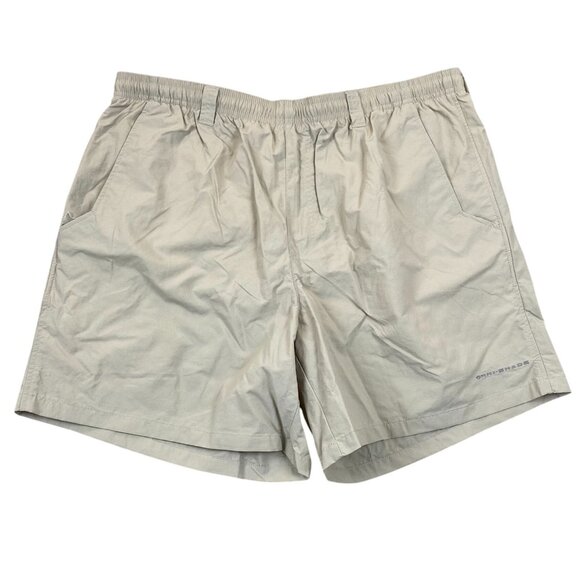Columbia PFG Mens Shorts 36 Beige Lightweight Omi-Shade Outdoors Pull - Picture 1 of 10